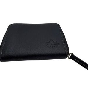 Logos Days Black Faux Leather Coin Case